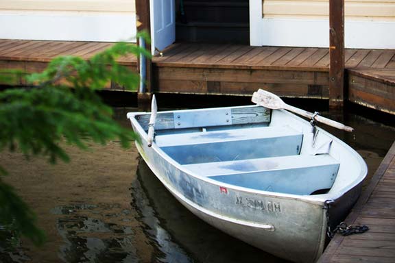 Row Boat at Dock