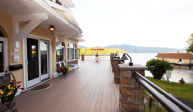 Deck on Lake George